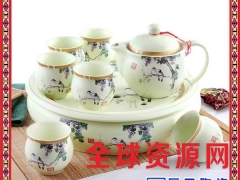 供应8头双层防热梅花点点陶瓷茶具套装 特价茶具套装礼品图3