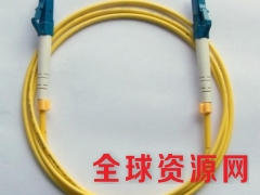 厂家直供LC-FC 3米单模双芯电信级光纤跳线 黄色图3