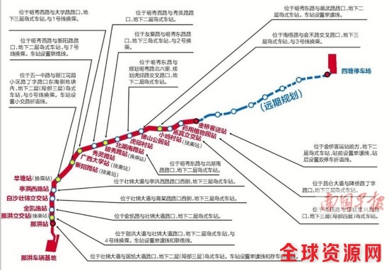 南宁地铁5号线17个站点确定 看看是否在你家门口