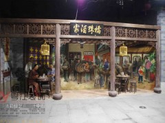 广州粤江墙体彩绘全国承接博物馆背景画场景画的优秀墙绘壁画公司图1