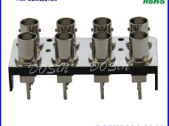 BNC2*4双排4联8路视频光端机连接器多孔BNC视频连接头图1