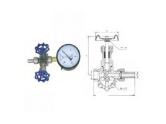 J19W/H压力表三通阀，针型阀，三通阀，概业报价图1