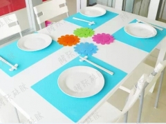 厨房用品 纯色防水耐高温西餐垫桌垫隔热垫 硅胶锅垫图1