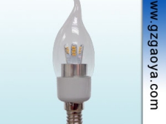 水晶吊灯完美搭配光源  3W E14 LED蜡烛灯泡 拉尾泡图1