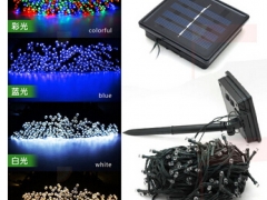 Blue Green White Yellow multicolor Christmas Solar LED String Lights 100 LED Solar Lamps Garden Outd图2