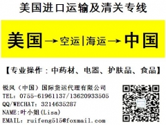 美国家用电器|美国空气净化器空运进口清关代理公司图1