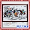 供应景德镇陶瓷瓷板画  陶瓷壁画  手绘高档瓷板画定做厂家