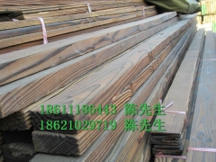 花旗松碳化木地板表面碳化木40*130规格板材武汉订做图1