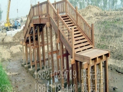 白松防腐木板材园林桥梁工程白松木方150*150大方立柱批发图1