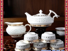 日用青花功夫茶具套装  生产手工陶瓷茶具价格  花鸟清淡茶具图1