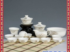 日用青花功夫茶具套装  生产手工陶瓷茶具价格  花鸟清淡茶具图2