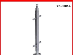 YK-9001A  不锈钢立柱 双片双手臂 楼梯护栏 栏杆图1