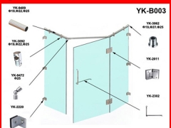 YK-B003 淋浴房套装  浴室五金配件 浴室推拉门图1