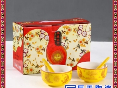 新款创意手工陶瓷寿碗  釉上彩精致陶瓷寿碗  定做陶瓷寿碗图3