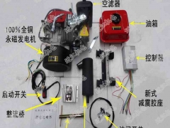 山西临汾吕梁朔州太原市电动车增程器发电机3KW 永不断电图1