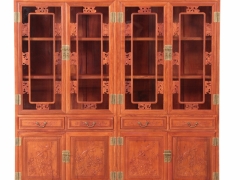 东阳红木家具两组合书柜红木家具批发价图2