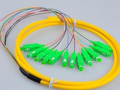 广电专用SC APC12芯束状尾纤 束状跳线 光纤跳线尾纤图1