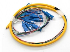 电信级12芯束状尾纤SC UPC单模束状长1.2米可订做ST图3