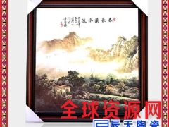 定做陶瓷工艺瓷板画高档手绘陶瓷瓷版画图3