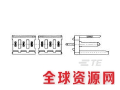 连接器 - 多结构 PCB 接头和插座280614-1图1