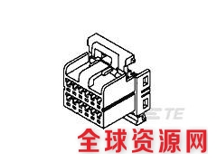 AMP连接器 - 连接器护套174044-2图1