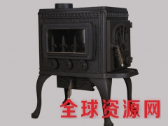 厂家直销别墅用实木取暖欧式独立铸铁真火燃木壁炉芯取暖炉图2