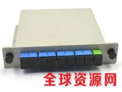 1分8SC UPC SM 插片式光分路器 光纤跳线尾纤图1