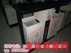 重庆浪坪乡多功能垃圾桶厂家直供 铁板果皮箱 定做垃圾箱图1