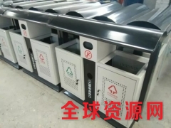 重庆浪坪乡多功能垃圾桶厂家直供 铁板果皮箱 定做垃圾箱图2