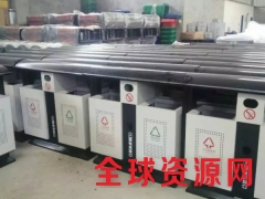 重庆楠木乡镀锌板垃圾箱厂家直供 可回收果皮箱 镀锌板果皮箱图2