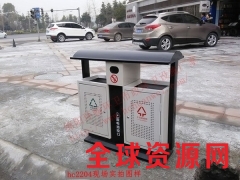 重庆垃圾桶厂家直供冲孔垃圾桶 免安装垃圾桶 厂家促销图2