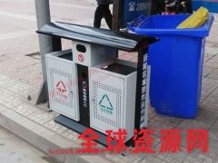 重庆垃圾桶厂家直供不可回收垃圾箱 钢制果皮箱 市政标配图1