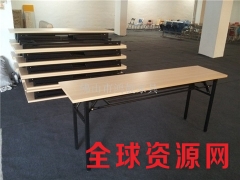 折叠桌生产厂家，折叠台架，条形会议桌，展会桌，广告招聘桌图1