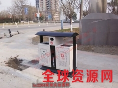 垃圾桶厂价直供重庆免费打样果皮箱 钢板垃圾箱北京桶图1