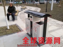 垃圾桶厂价直供重庆冲孔垃圾箱 钢制垃圾桶HC2204图2