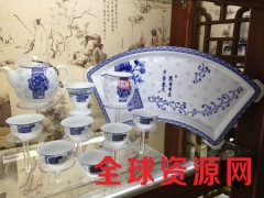 景德镇手绘盖碗茶具 手工陶瓷茶具礼品工艺品定做图2