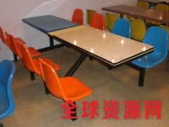 学校饭厅玻璃钢餐桌椅广东鸿美佳厂家提供尺寸和批发价格图3