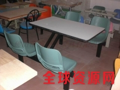 公司食堂常用塑钢餐桌椅广东鸿美佳工厂专业加工生产图1