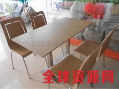 美食城餐桌椅定制，广东鸿美佳家具厂家供应美食城餐桌椅图3