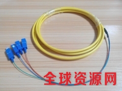 6芯SC多模束状尾纤光纤跳线束状尾缆62.5-125彩纤图2