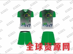 2018新款男女足球服套装夏定制印字 短袖跑步队服球衣运动服图1