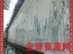 陶瓷背景墙 万里河山壁画 沙发背景墙陶瓷户外照壁画 厂家定做图3