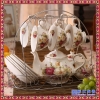 景德镇陶瓷茶具欧式咖啡具套装 家用花茶下午茶咖啡具套装