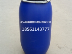 160升塑料桶广口抱箍160KG化工桶图1