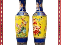 开业庆典礼品陶瓷大花瓶定做价格 1米8富贵青花花瓶门口摆设图3