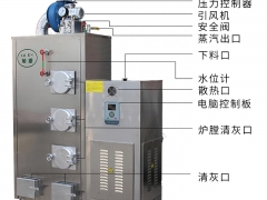 旭恩高效100KG生物质颗粒蒸汽发生器图3