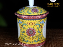 景德镇陶瓷茶杯可定制画面  陶瓷茶杯礼品包装图3