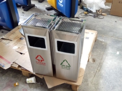 厂家直营咸阳市不锈钢垃圾桶 分类垃圾桶 户外垃圾桶 垃圾桶图1