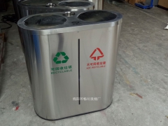 渭南市铁板垃圾桶 环保垃圾桶 定制垃圾桶 果皮箱厂家直营图3