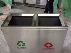 兴平市铁板垃圾桶 环保垃圾桶 定制垃圾桶 果皮箱厂家直营图1